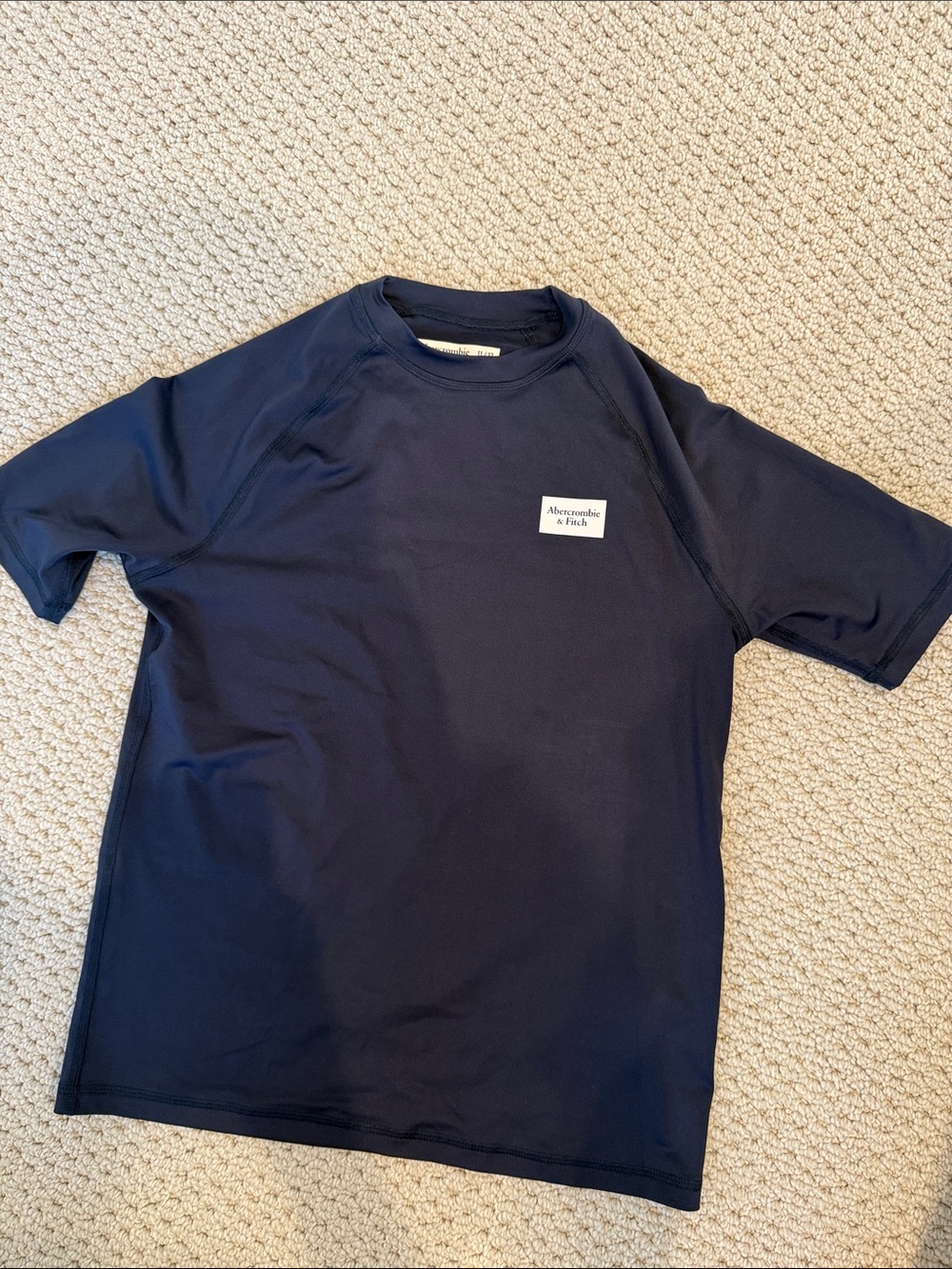Abercrombie & Fitch Navy Crewneck Short Sleeve Tee
